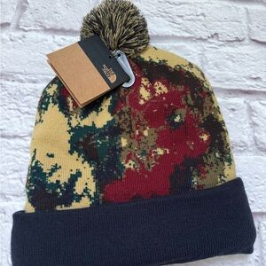 The North Face multi color Beanie with Pom unisex